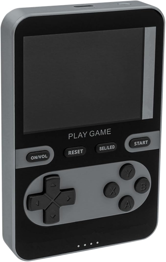 Kastar Handheld Retro Video Game Console with 500 Classic Mini Games, 3.5" IPS Display, Built-in Rechargeable Battery, Portable Gaming Device [Color: Gray]