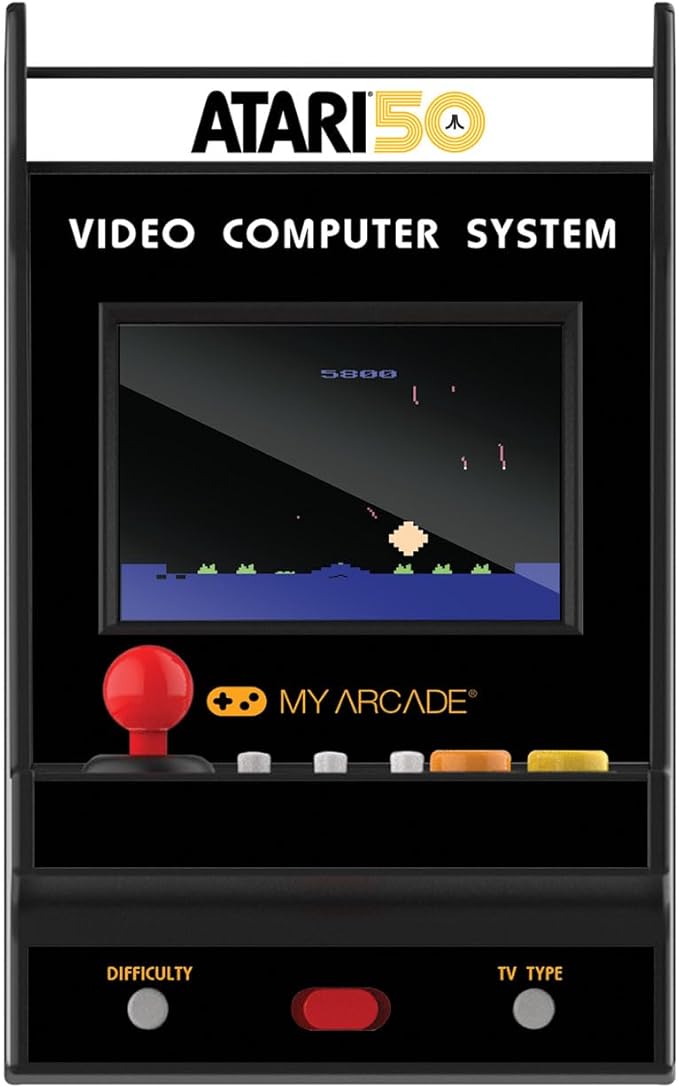 My Arcade Atari Nano Player Pro: 4.8" Retro Handheld Mini Arcade with 75 Games, Asteroids, Breakout