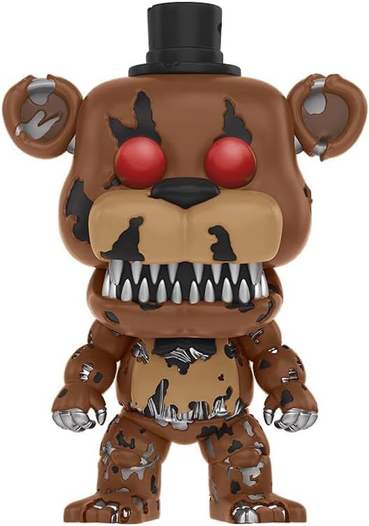 Funko Pop! FNAF: Five Nights at Freddy's - Nightmare Freddy Vinyl Figure Collectibles Bundled with Box Protector