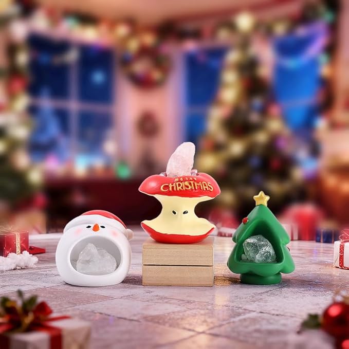Surprise Box Figures Diamond Crystal Christmas Theme, Mystery Bag Random Design Action Figures Figurine Collectible Home Desk Car Decoration, Birthday New Year Gift, Christmas-1 Single Box