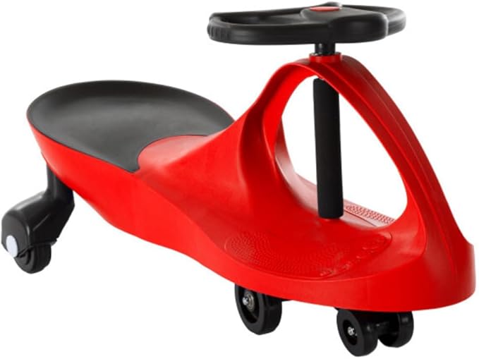 Wiggle Car - Ride on Toy for Ages 3 and Up - Toddler Ride on Toys with no Batteries, Gears, or Pedals Just Twist, Wiggle, and Go by Lil’ Rider (Red)