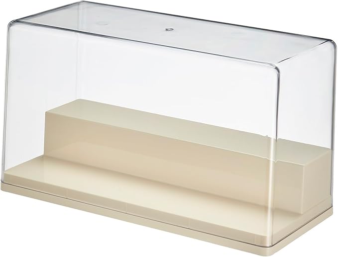 2 Tiers Clear Display Case for Figures, Stackable Acrylic Storage Organizers Box with Cover, Large Dustproof Showcase for Collectibles Action Figure(1, Small)