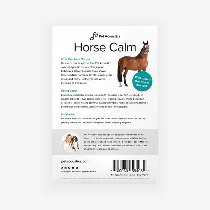 Pet Acoustics SD Card Expansion - Horse Calm