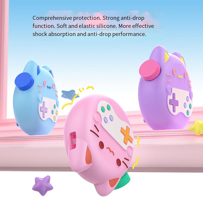 Silicone Cover for Tamagotchi Paradise,Silicone Cover Case for Tamagotchi Paradise Interactive Virtual Pet with Lanyard Screen Protector Button Film for Girl boy