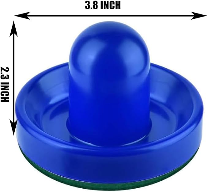 Air Hockey Pushers, Air Hockey Pucks and Air Hockey Paddles, Goal Handles Paddles Replacement Accessories for Game Tables (2Pushers, 4Pucks)