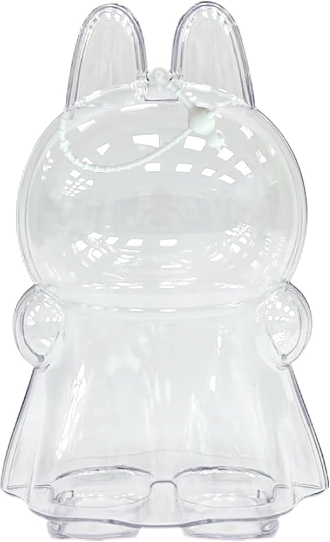 Puffy Skirt Doll Case - Hard PVC Display Box with Anti-Scratch Surface Compatible for 17cm Dressed LABUBU(6.7 INCH)