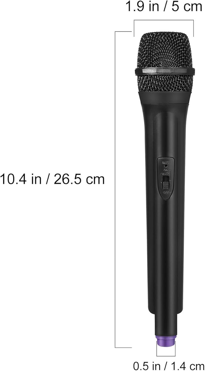 TOYANDONA Fake Microphone Prop - Realistic Plastic Play Mic Toy for Kids Pretend Singer Role Play, Speech Practice, Karaoke Stage Performance & Birthday Party Costume Accessory (Bottom Random Color)