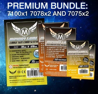 Mayday Games XCOM Board Game Accessory - Premium Card Sleeve Bundle