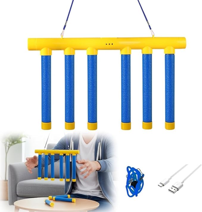 Reflex Drop Sticks Challenge Game, Reaction & Catching Sticks Game for Kids & Adults, 2026 New Hand-Eye Coordination Training Toy, 3 Adjustable Speeds, Family Party & Indoor Outdoor Fun (Yellow)