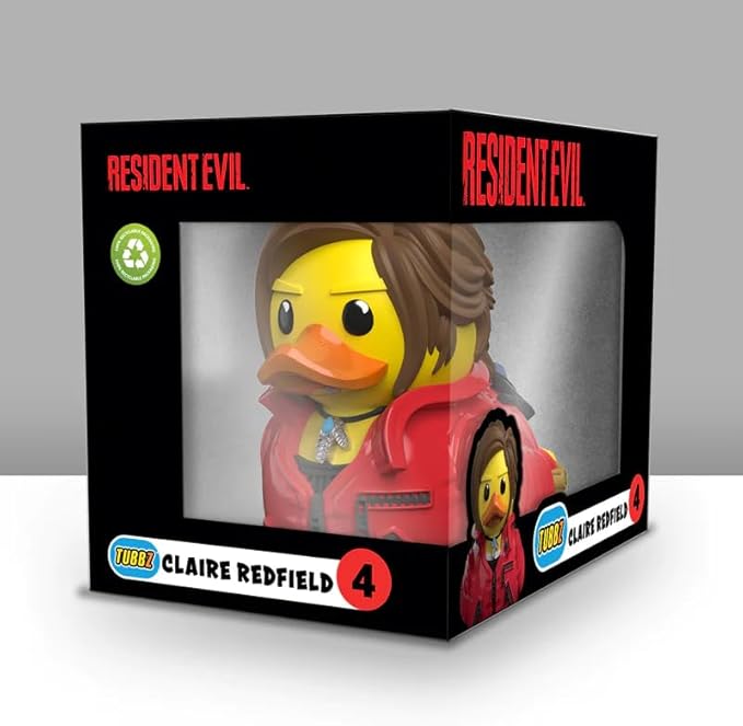 TUBBZ Boxed Edition Claire Redfield Collectible Vinyl Rubber Duck Figure - Official Resident Evil Merchandise - Horror TV, Movies & Video Games