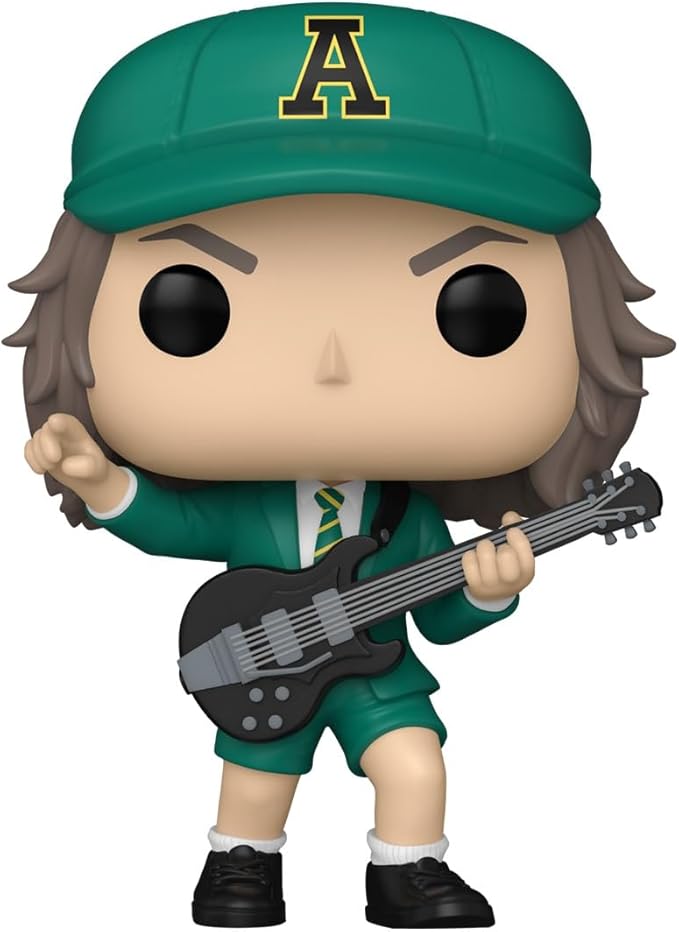 Funko POP Rocks: AC/DC - Angus Young - (Green) - Collectable Vinyl Figure - Gift Idea - Official Merchandise - for Kids & Adults - Music Fans - Model Figure for Collectors and Display