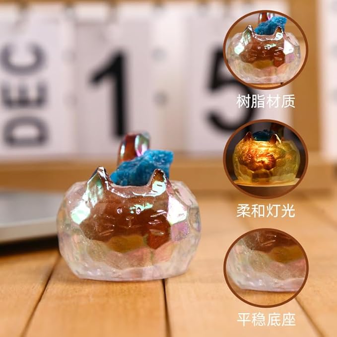 Surprise Box Figures Diamond Crystal Cat Theme, Mystery Bag Random Design Action Figures Figurine Collectible Home Desk Car Decoration, Birthday Christmas New Year Gift, Single Box-1 Box