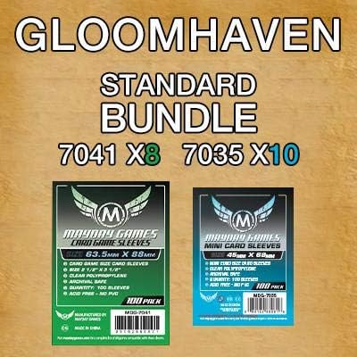 Mayday Games Gloomhaven Game Accessory- Standard Card Sleeve Bundle