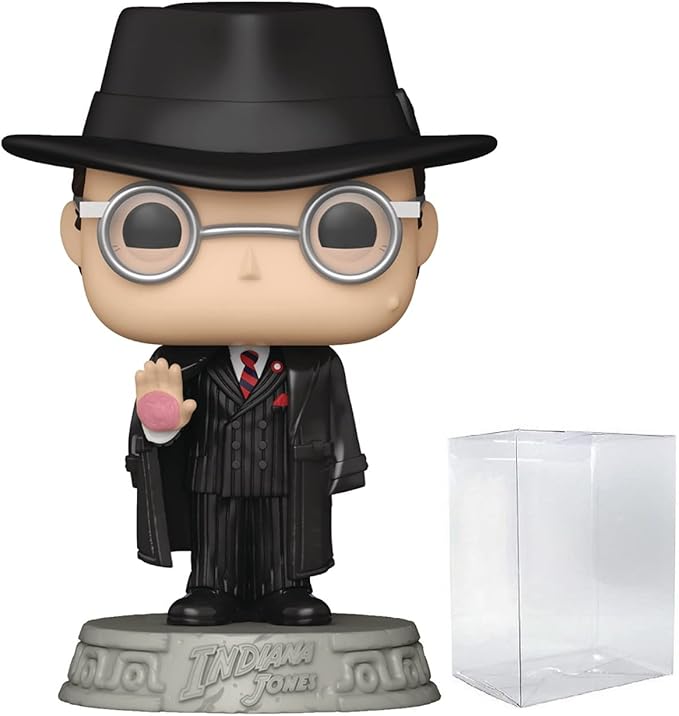 POP Indiana Jones: Raiders of The Lost Ark - Arnold Toht Funko Vinyl Figure (Bundled with Compatible Box Protector Case), Multicolor, 3.75 inches