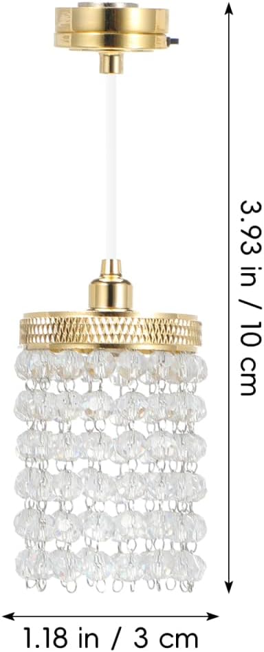 TOYANDONA Dollhouse Lights: Miniature Dollhouse Ceiling Lights - Vintage Hanging Lamp for Doll House Decoration - Simulation Furniture Accessories