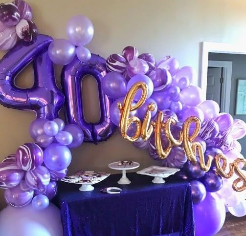 Big Purple Number 0 Balloons 40 Inch, 2025 Foil 0 Number Balloons, Number Zero Balloons for 10 20 30 40 50 60 70 80 90 100 Birthday Party, Numbers Balloon Anniversary Graduations Decorations
