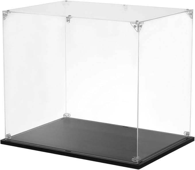 MECCANIXITY Acrylic Display Case, 10''x14''x12'' Clear Display Box Assemble Dustproof Display Box Storage Organizer for Collectibles Action Figures