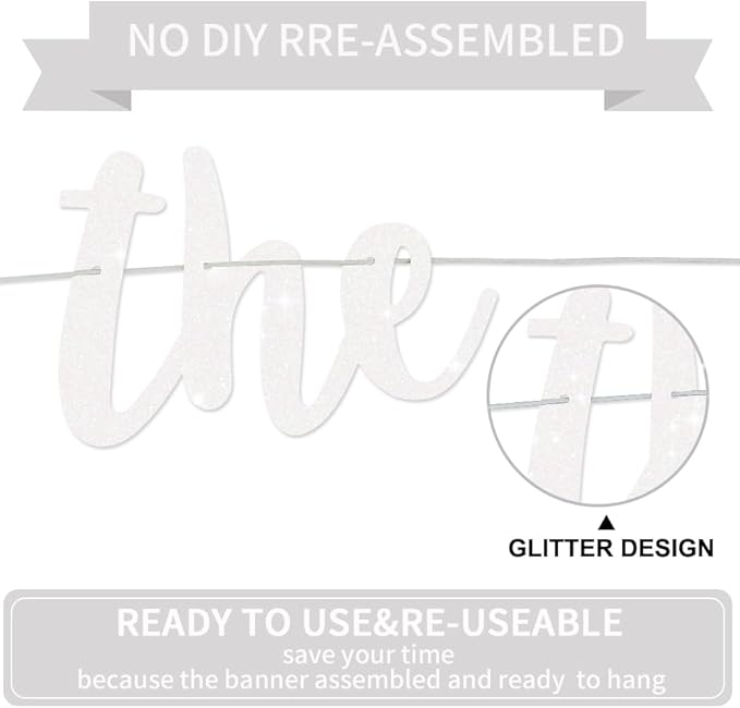 BEISHIDA Glitter White The Beginning of A New Chapter Banner,Pre-Strung Farewell Book Themed Housewarming Party Congratulations Decorations,Going away party Garland,Graduation Sign 2026 Banner,retirement Supplies,NO DIY
