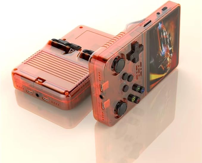 2025 New R36S Retro Pro MAX, Retro Handheld Game Console, Built-in 15000+ Classic Games, 3.5 Inch IPS Screen, Linux System, 3500 mAh Battery, Portable, Pocket Size, Mini Arcade, Built-in 64G, Wi-fi