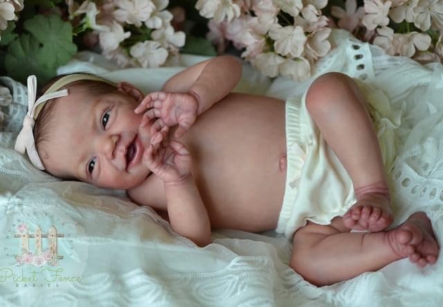 Anano Reborn Baby Dolls Silicone Full Body-20 in Realistic Baby Doll Newborn Girl, Full Silicone Babys Doll, Real Life Babys Reborn Dolls Anatomically Correct with Accessories