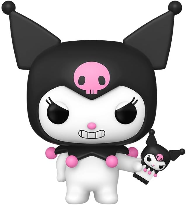 Hello Kitty - Kuromi with Phone Exclusive Vinyl Figure Collectibles Bundle with Compatible Funko Pop Box Protector