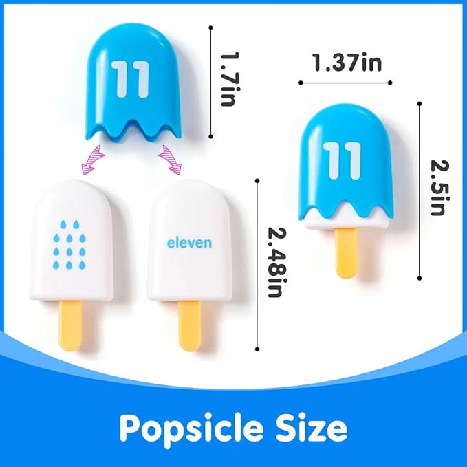 Mini Number Pops 11-20 — Number Learning Toys,Toddler Counting & Color Matching Toys for Kids