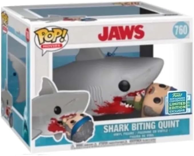 Funko POP! Movies Jaws: Shark Biting Quint Figure - 2019 Convention Exclusive