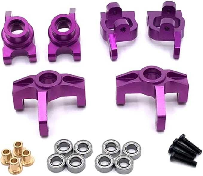 Remote Control Car Upgrade Parts Fit for 1 14 144010 144001 02 124017 16 18 19(Purple)