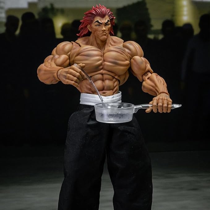 Yujiro Hanma Figure Joints Movable Anime Figure 7.48" Super Action Statue Hanma Yujiro Action Figure Desktop Collectibles Gift