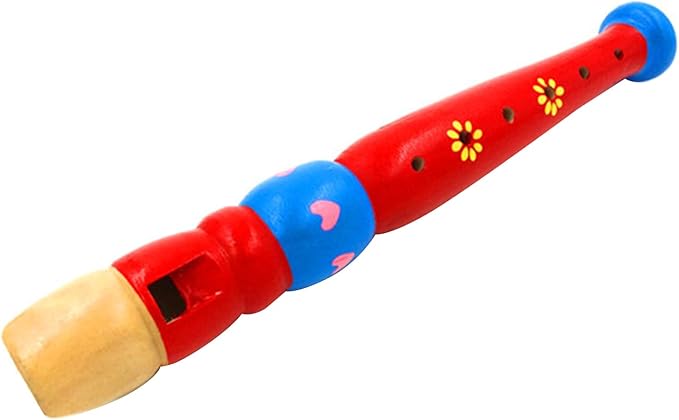 Small Wooden Recorders Flute Colorful Piccolo Early Education Music Sound Toys Learning Musical Instrument Piccolo