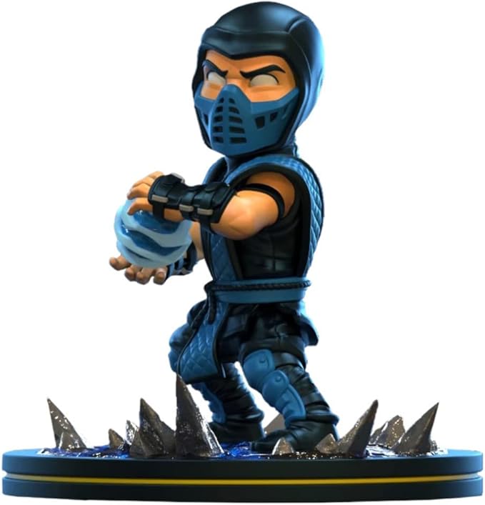 QMx Quantum Mechanix Mortal Kombat Sub-Zero Q-Fig Blue 4 inches