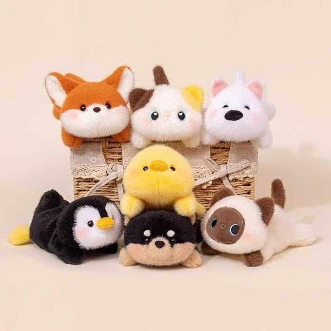 Dog Stuffed Animal Cute Plush Doll Toy 7 inch for Girls Boys Christmas(pa White Dog)
