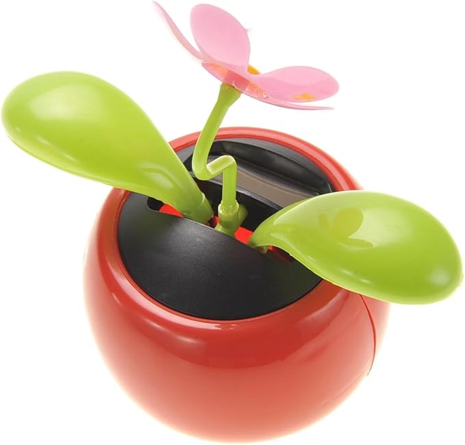 A and E Imports - Electronic Solar Flower Novelty Toy (Pink)