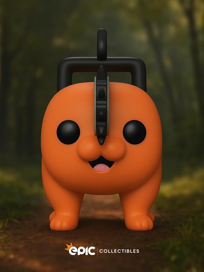 Pop Anime: Chain Saw Man - Pochita Standing Exclusive Vinyl Figure Bundled with Box Protector Compatible for Funko