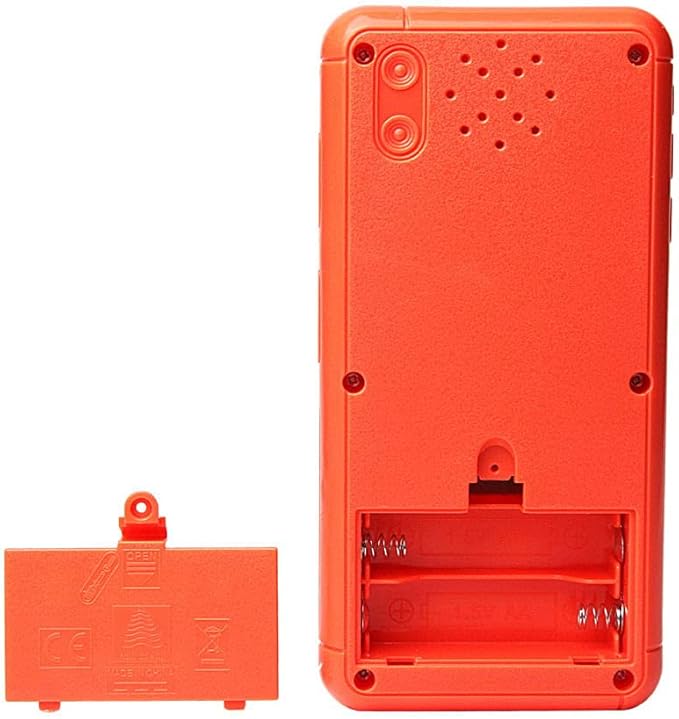Retro Block Game Console Brick Game Console with Color Shell and Large Screen Powered by 2 AA Batteries Build 23 Games and with a Small Body (Orange)