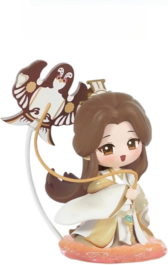 THE UNTAMED Heaven Officials Blessing Figures, Desktop Decorations，Q Version Character Ornaments，Collectible Toys，“Dan Qing Feng Hua”Series (Xian Le)