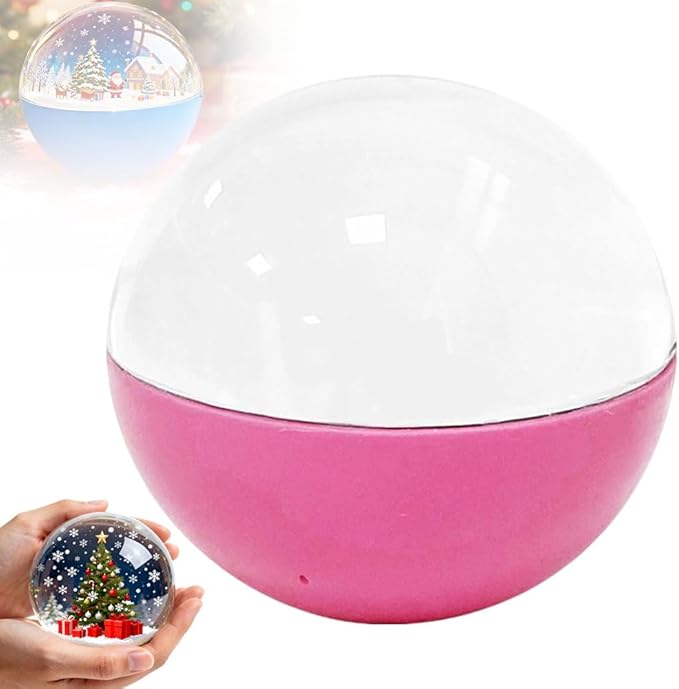 Memory Sphere, 2026 New 2.7" Crystal Ball Video Player, Personalized Digital Memory Display, Uploadable Videos Photos, DIY Gift for Couples Friends Anniversary Birthday Christmas (Pink)