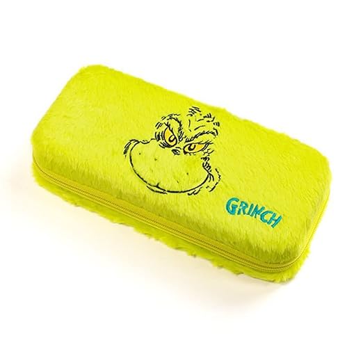 Numskull The Grinch Christmas Hard Shell Travel Case for Nintendo Switch and OLED Model Console - Fits 10 Games and Switch Accessories