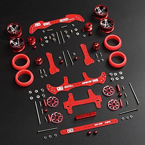 1 Set MA/AR Chassis Modification Spare Parts Set Kit with FRP Parts for Tamiya Mini 4WD RC Car Model - (Color: H009-Red)