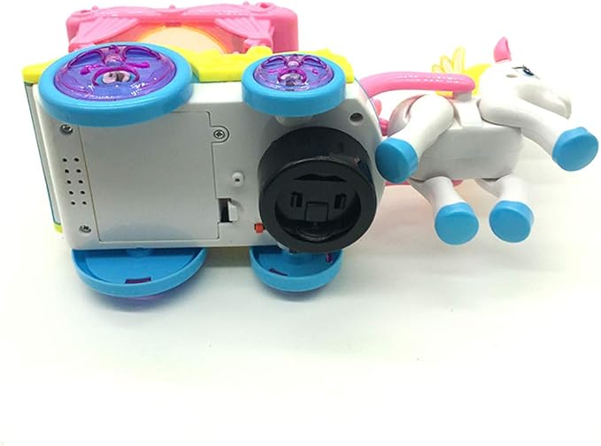 Light and Sound Kids Walking Horse and Carriage