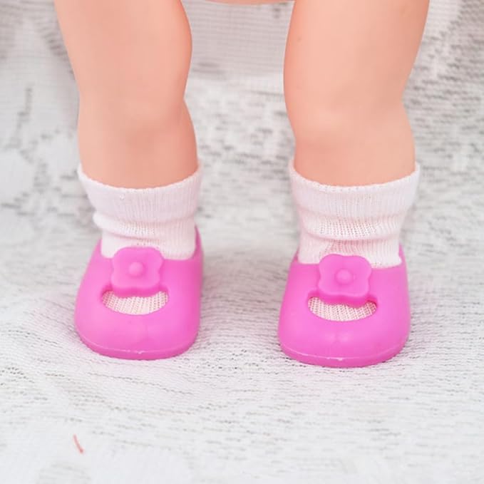 NUOBESTY Doll Accessories 8 Pairs of Doll Socks Mini Sock Baby Clothes Action Figure Accessories for Socks