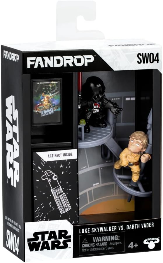 FANDROP SW04-Star Wars: The Empire Strikes Backâ - Luke Skywalker VS. Darth Vader, FANDROP Combines an Epic Diorama, Artifacts & Scene Marker Creating A Display to Enhance Any Star Wars Collection