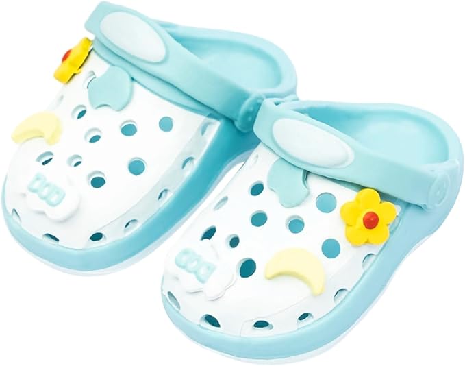 Doll Shoes, Premium Fashion Shoes for 17 Cm Doll Accessories Easter Gifts,Doll Dress Up Decoration Accessories Easter Gifts Wings (Pale Blue