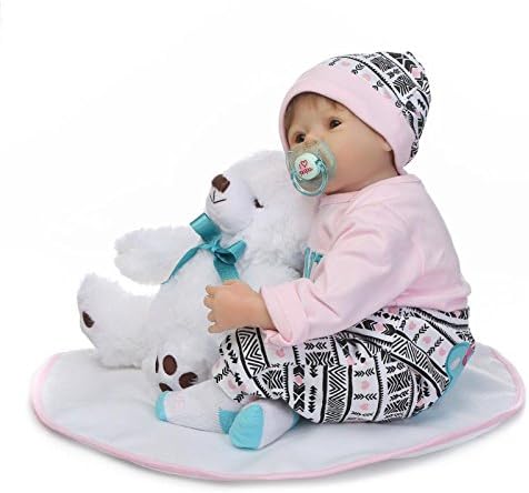 Reborn Dolls Baby Clothes Pink Outfits for 20"- 22" Reborn Doll Girl Baby Clothing Sets