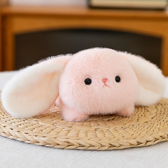 Rabbit Stuffed Animal Cute Plush Doll Toy 7inch for Girls Boys Christmas (pa Pink Rabbit)