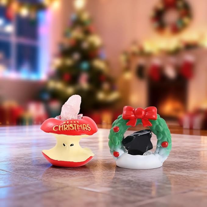 Surprise Box Figures Diamond Crystal Christmas Theme, Mystery Bag Random Design Action Figures Figurine Collectible Home Desk Car Decoration, Birthday New Year Gift, Christmas-1 Single Box