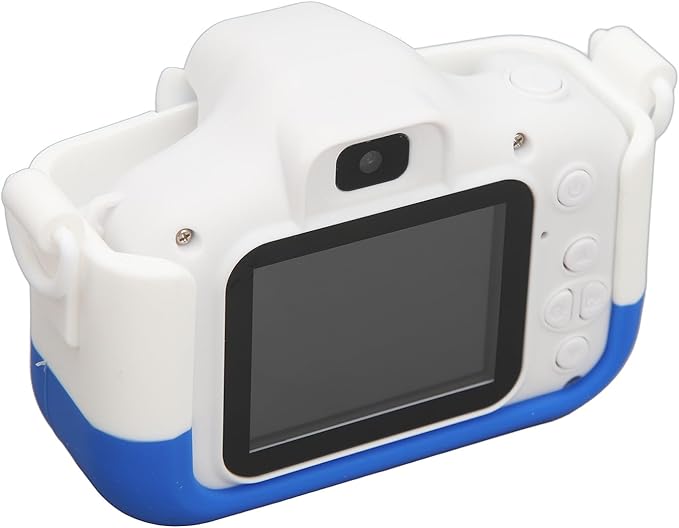 HD Dual Lens Kids Camera 40MP, HD Recording, 2 Inch HD Screen, Funny Picture Frames, Material, Long Lasting Battery, Ideal for Boys and Girls Age 3-8 (Blue)