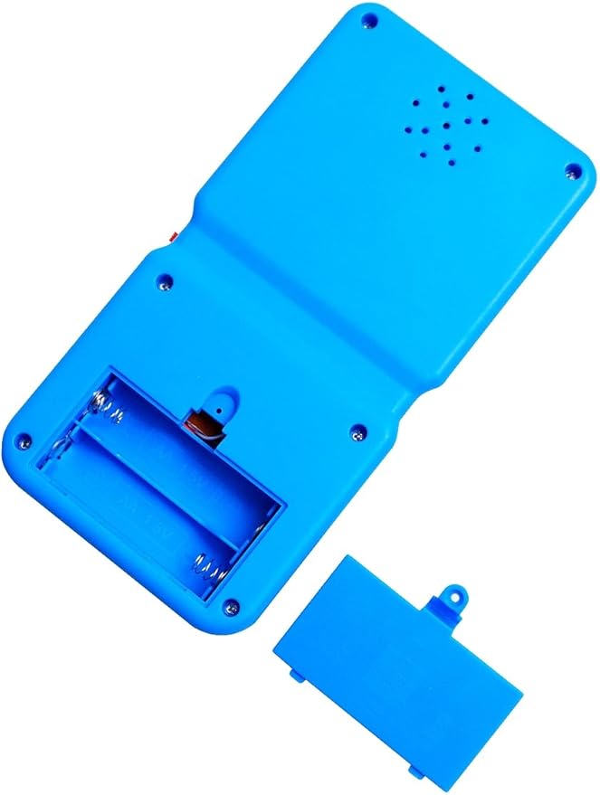 Retro Brick Game Console Large Screen with Green Backlight Built-in 23 Multi-Mode Block Games Classic Nostalgia Speed and Difficulty Adjustable Powered by 2 AA Batteries (Blue)