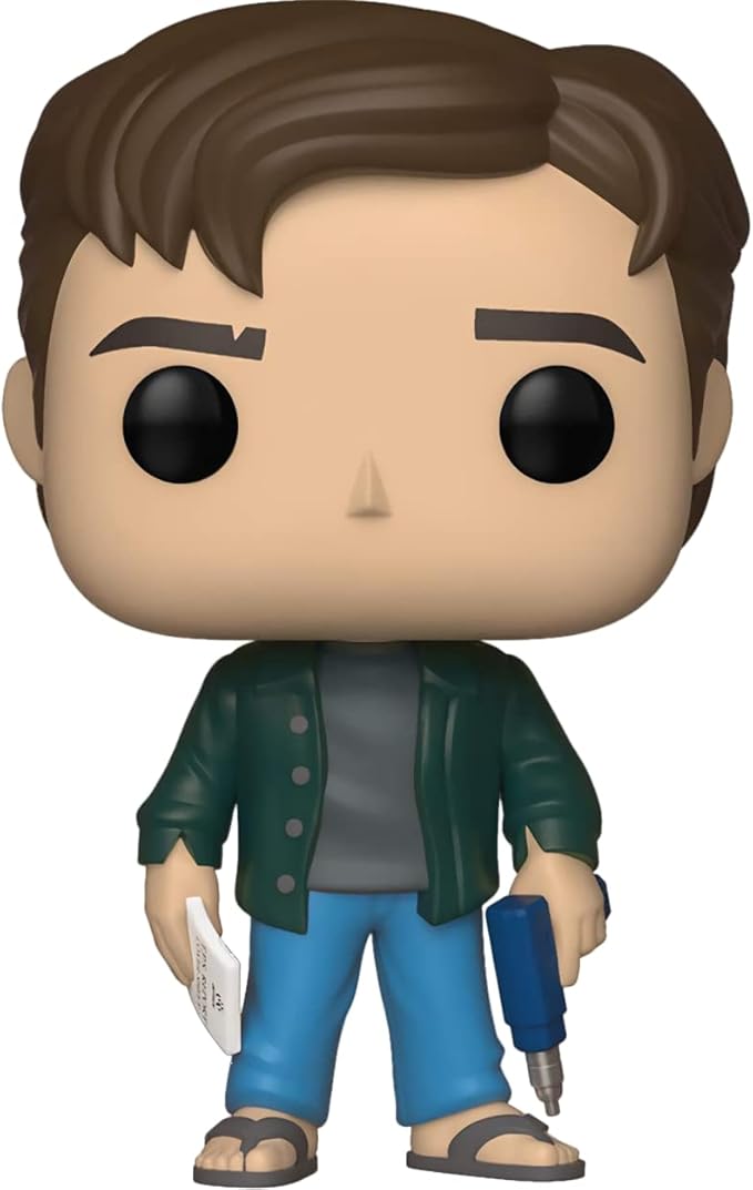 Funko Peter G i b b o n s : P o p ! Movies Vinyl Figurine Bundle with 1 Compatible 'ToysDiva' Graphic Protector (710-36962 - B)