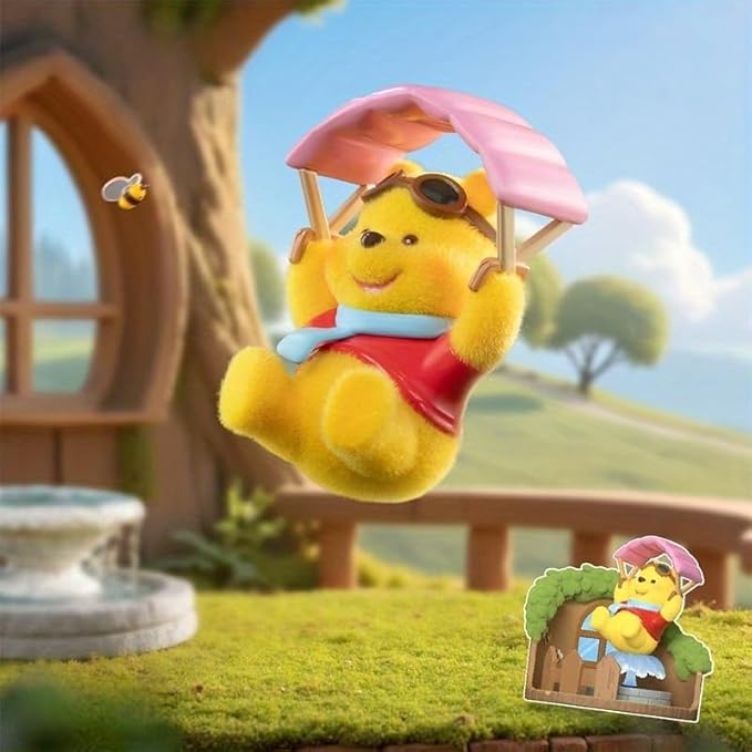 MINISO Winnie The Pooh Tree House Series Blind Box Cute Desktop Ornament Gift Collection 1 Random Easter Gift